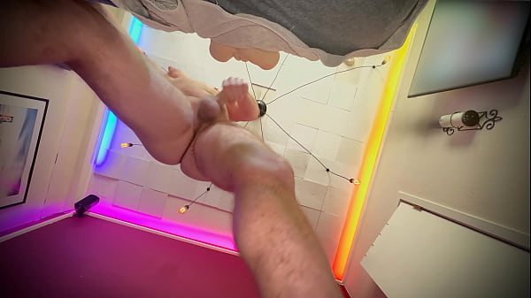 Daddy fucks while you lay below and watch until he cums all over you!