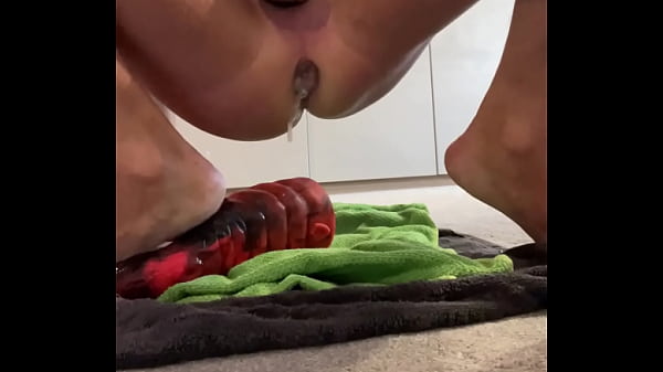 Devoncock1 – Jerking off on the fat dildo straight from my gaping ass