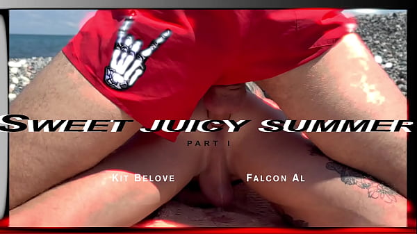 Great fucking after swimming. Kit Belove quickly cums in Falcon Al ass right on the beach