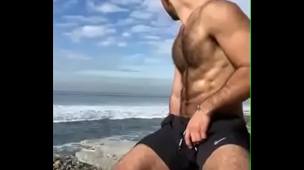 jerking off at the beach