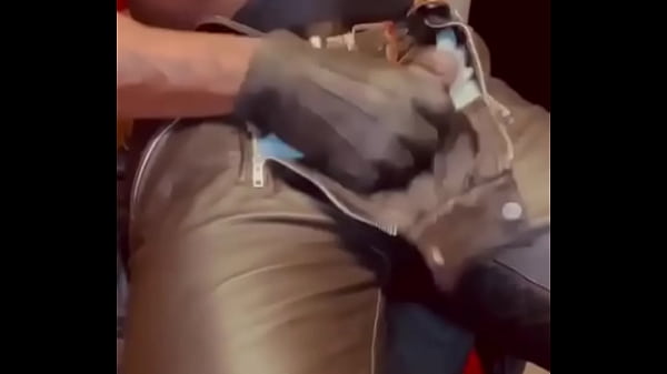 LeatherJeans and High Leather Boots Titplay & Cum