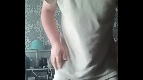Gay is in a hurry to have sex with his boyfriend! He even put on new red briefs!