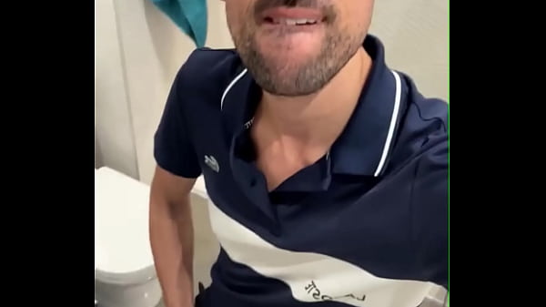 hot daddy jerking off busting a thick load