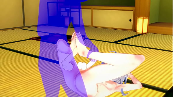 Genshin Impact Yaoi – Razor footjob & bareback – Japanese Asian Manga Gay Pron