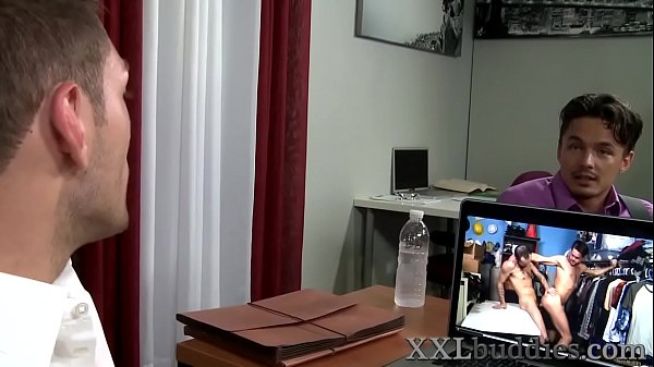 Well hung office twinks blow cum loads