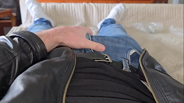 PhantomGentX in Jerks Big Cock in Leatherjacket! Master in Grey Calvin Klein Jerks Big Cock Wild