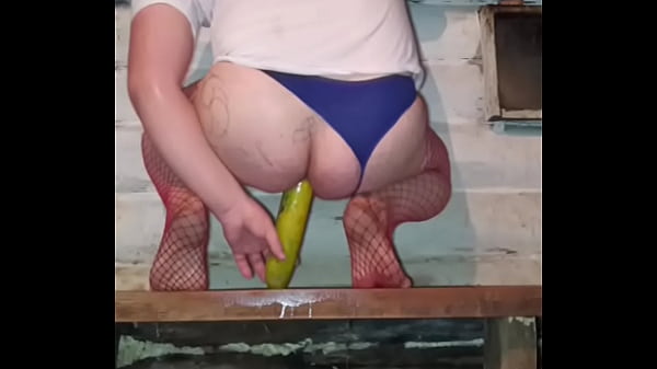 Riding a cock with a fat ass! Anal sex from behind!