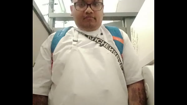 Vaibhav Pees In Full Uniform In The Catering School Toilet